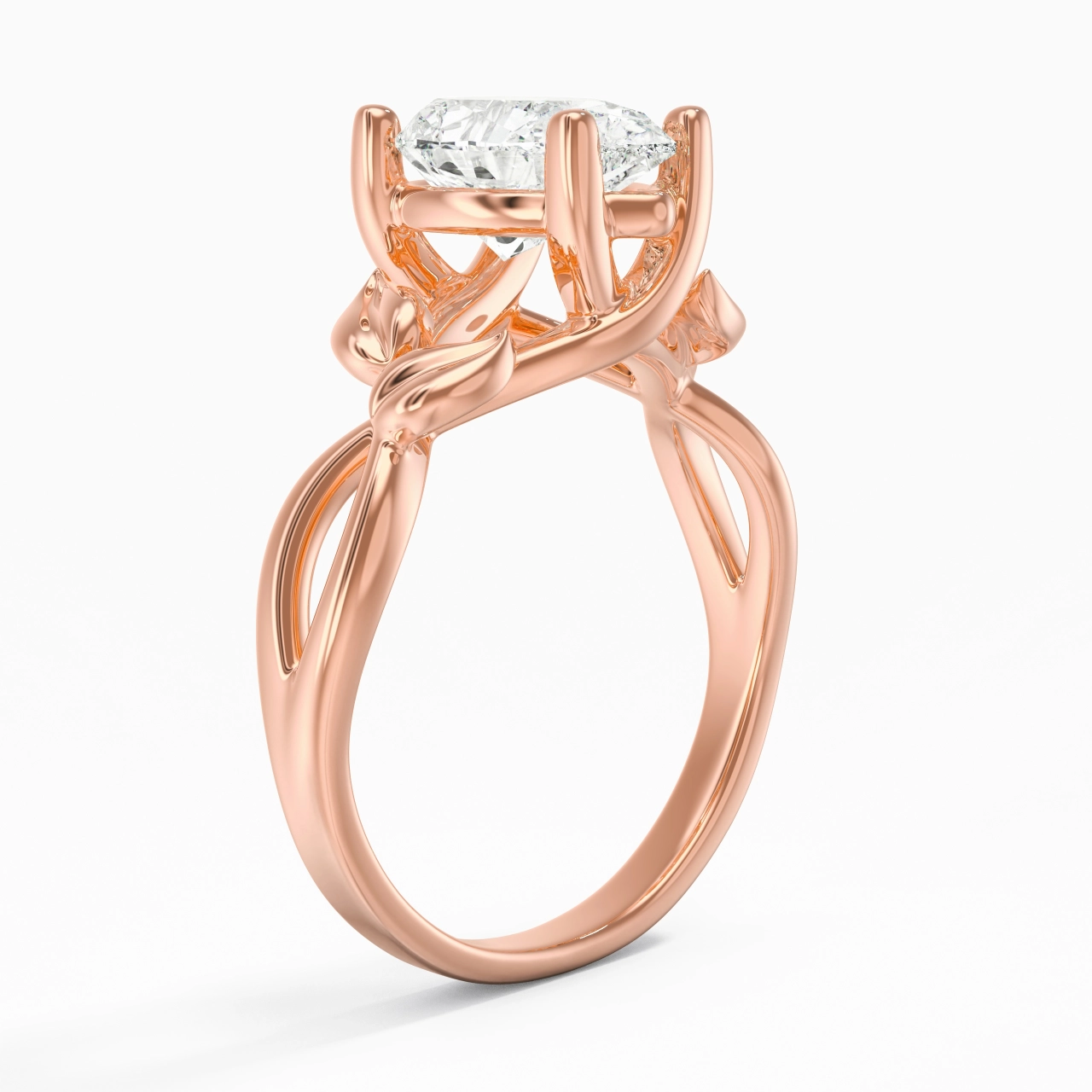 Nature Unique Poire 2.00ct Moissanite Bague de fiançailles