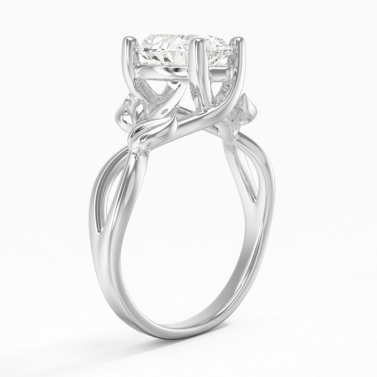 2.00ct Moissanite Bague de fiançailles Argent sterling 925