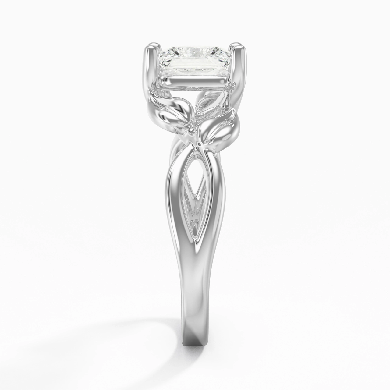 1.50ct Moissanite Bague de fiançailles Argent sterling 925