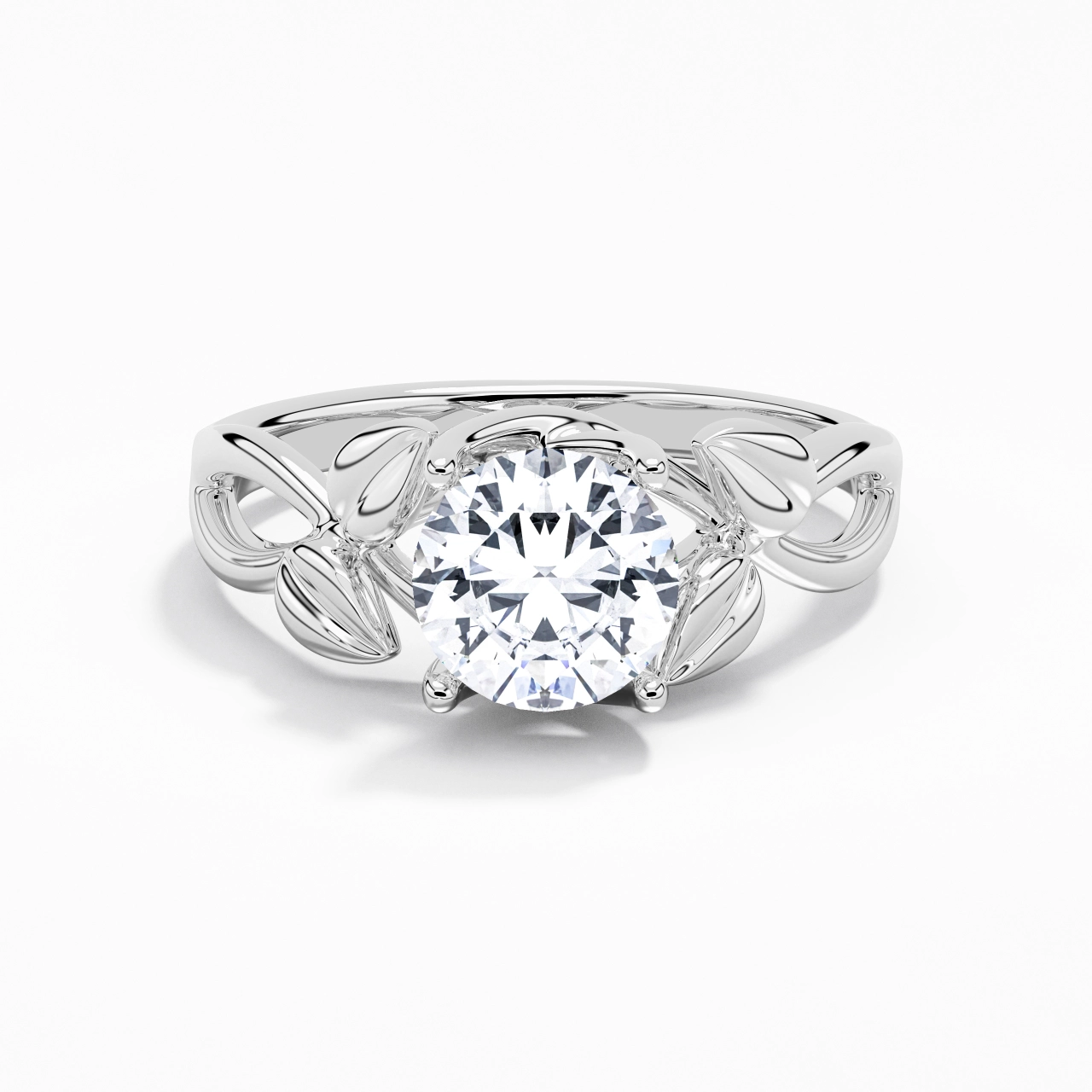1.50ct Moissanite Bague de fiançailles Argent sterling 925