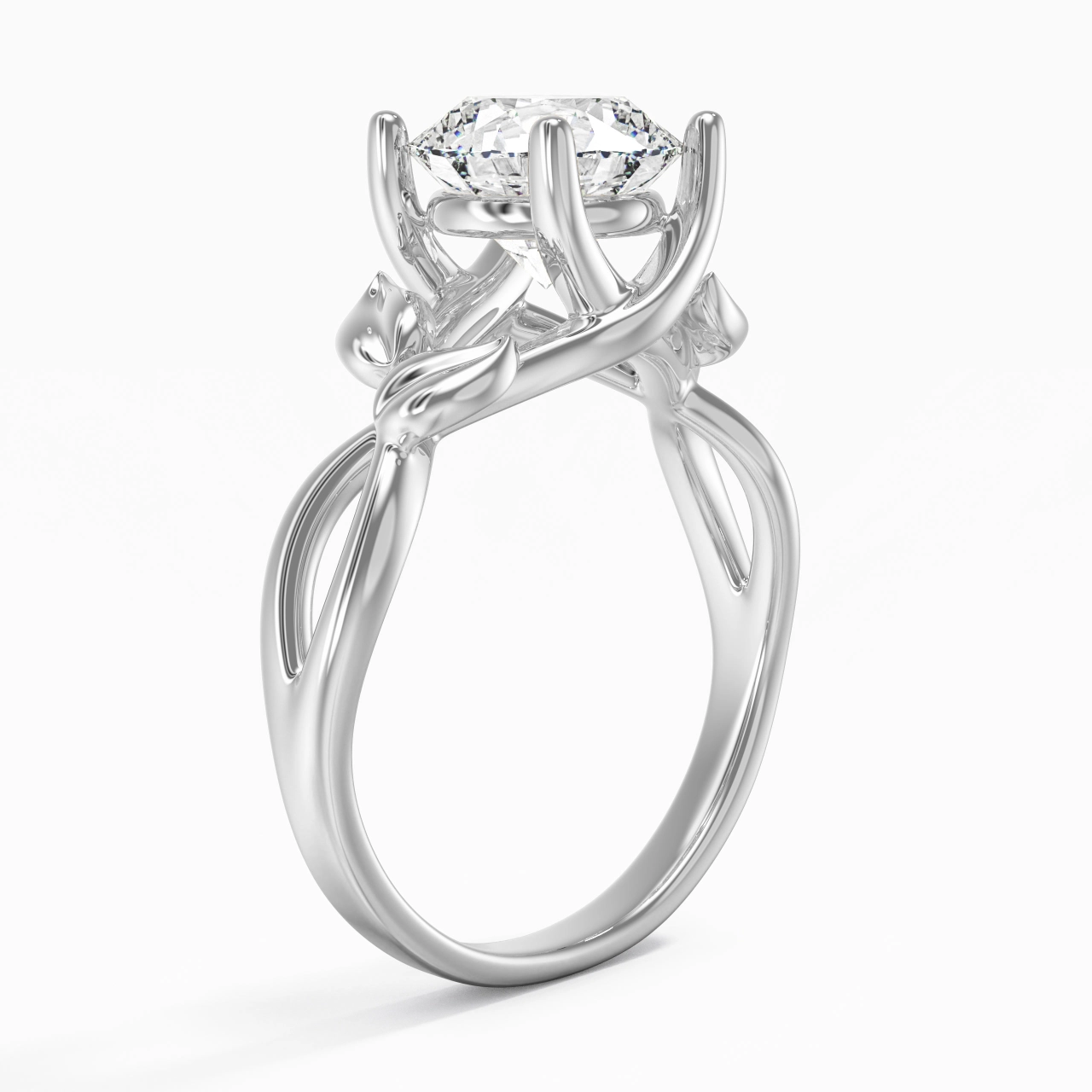 2.00ct Moissanite Bague de fiançailles Argent sterling 925