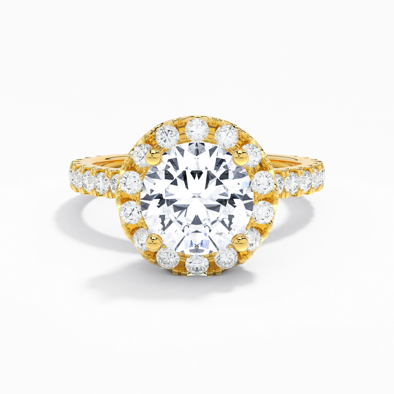 Elegant Round 1.50ct Moissanite Engagement Ring