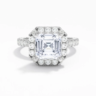 2.00ct Moissanite Engagement Ring Platinum