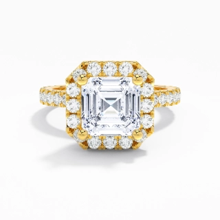 2.00ct Moissanite Engagement Ring 18K Gold