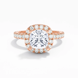 1.50ct Moissanite Engagement Ring 18K Rose Gold