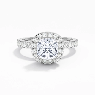 1.00ct Moissanite Engagement Ring Platinum