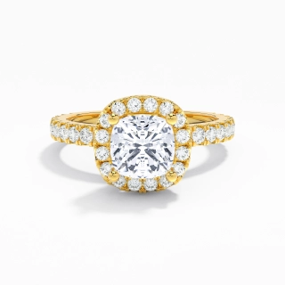 Elegant Cushion 1.00ct Moissanite Engagement Ring