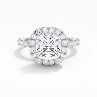 2.00ct Moissanite Engagement Ring Platinum