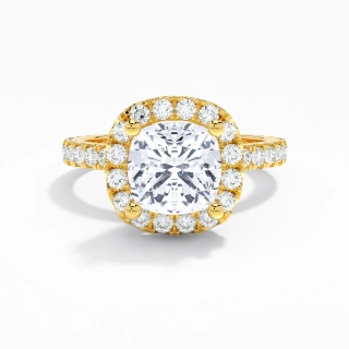 Elegant Cushion 2.00ct Moissanite Engagement Ring