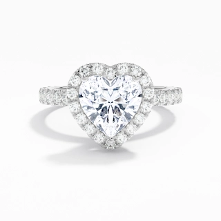 1.50ct Moissanite Engagement Ring Platinum