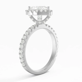 1.50ct Moissanite Engagement Ring Platinum