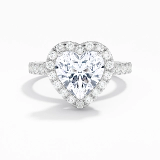 2.00ct Moissanite Engagement Ring Platinum