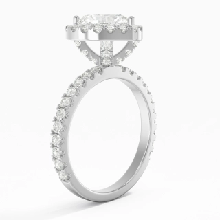 2.00ct Moissanite Engagement Ring Platinum