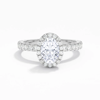 Elegant Oval 1.00ct Moissanite Engagement Ring