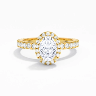 1.00ct Moissanite Bague de fiançailles Or 18 carats