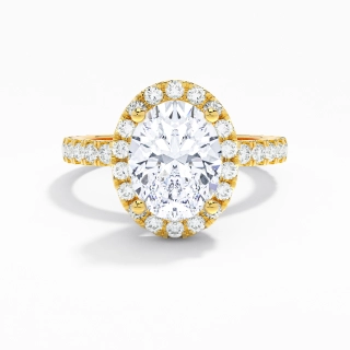 2.00ct Moissanite Engagement Ring 14K Gold