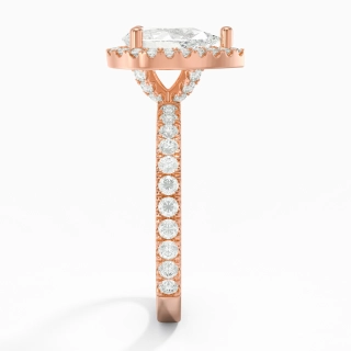 1.50ct Moissanite Engagement Ring 14K Rose Gold