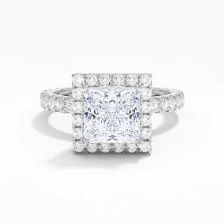 1.50ct Moissanite Engagement Ring Platinum