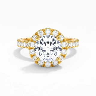 Elegant Round 1.50ct Moissanite Engagement Ring