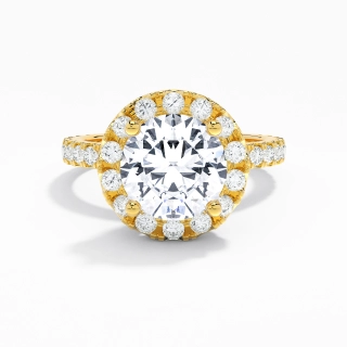 2.00ct Moissanite Engagement Ring 18K Gold