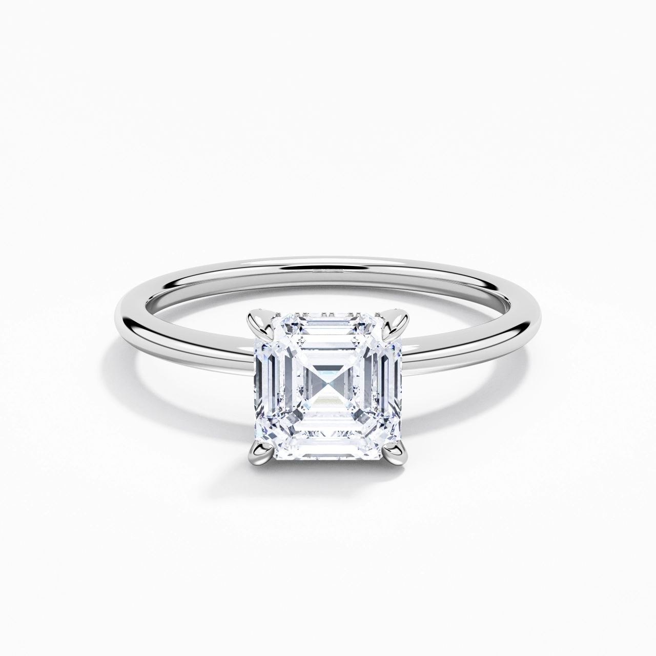 1.50ct Moissanite Engagement Ring 925 Sterling Silver