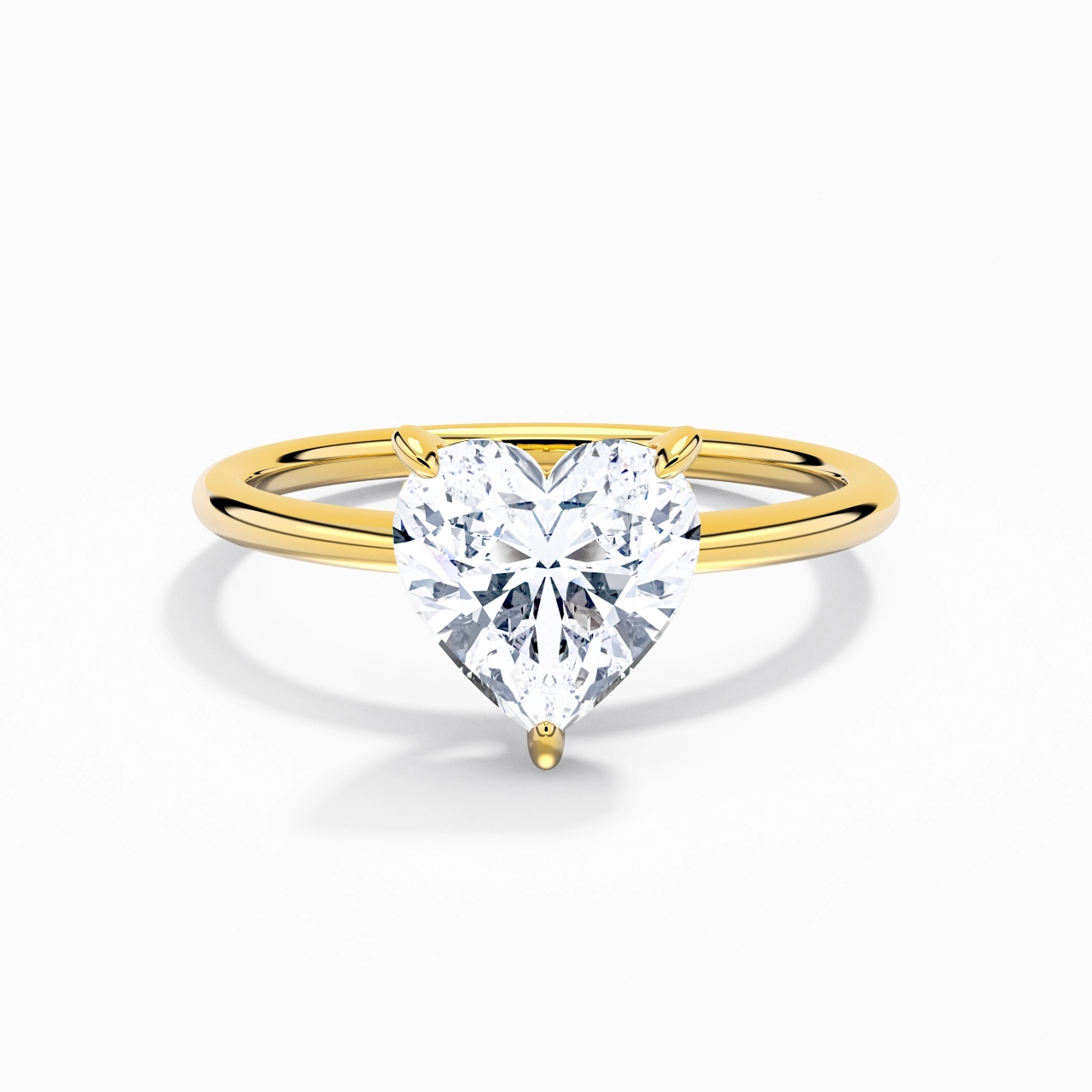 2.00ct Moissanite Engagement Ring 14K Gold