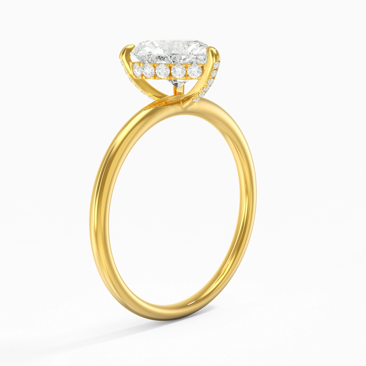 2.00ct Moissanite Engagement Ring 14K Gold