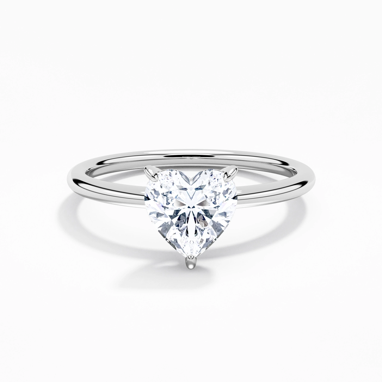 2.00ct Moissanite Engagement Ring Platinum