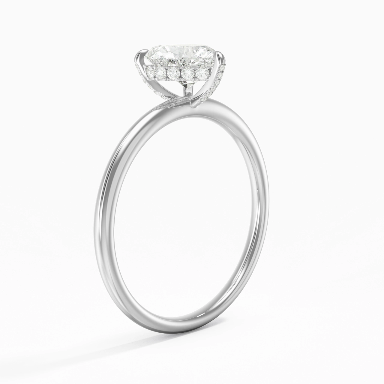 2.00ct Moissanite Engagement Ring Platinum