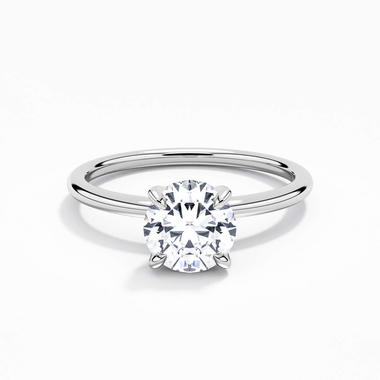 1.50ct Moissanite Engagement Ring 925 Sterling Silver