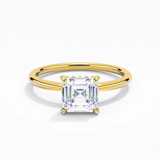 1.00ct Moissanite Engagement Ring 14K Gold