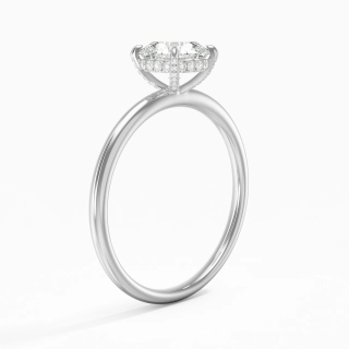 1.00ct Moissanite Bague de fiançailles Platine