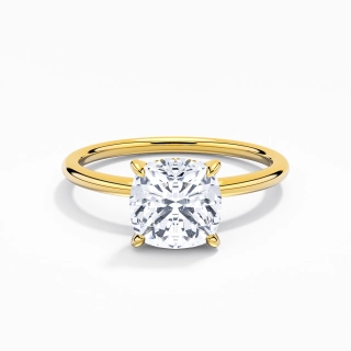 2.00ct Moissanite Engagement Ring 18K Gold