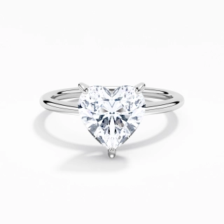 1.00ct Moissanite Bague de fiançailles Or blanc 14 carats