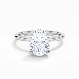 2.00ct Moissanite Bague de fiançailles Or blanc 14 carats