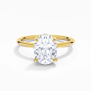 1.50ct Moissanite Bague de fiançailles Or 18 carats