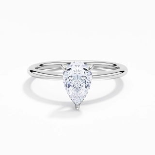 1.50ct Moissanite Engagement Ring 18K White Gold