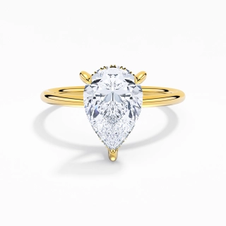 1.50ct Moissanite Bague de fiançailles Or 18 carats