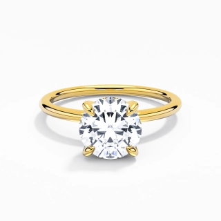 1.50ct Moissanite Engagement Ring 14K Gold