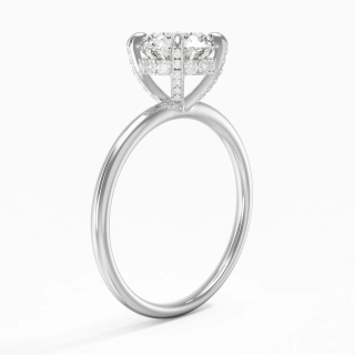 1.50ct Moissanite Engagement Ring Platinum