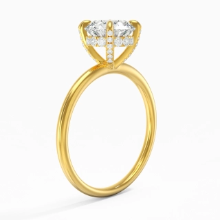 1.50ct Moissanite Engagement Ring 14K Gold