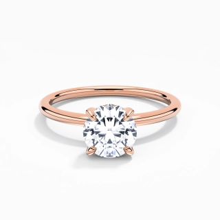 1.50ct Moissanite Engagement Ring 18K Rose Gold