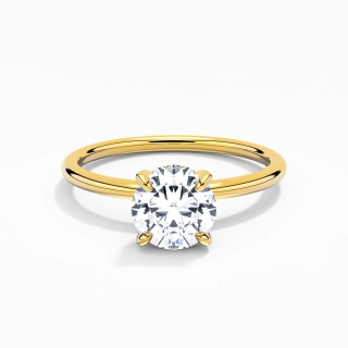 1.00ct Moissanite Engagement Ring 14K Gold