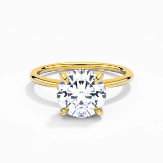 1.00ct Moissanite Engagement Ring 14K Gold