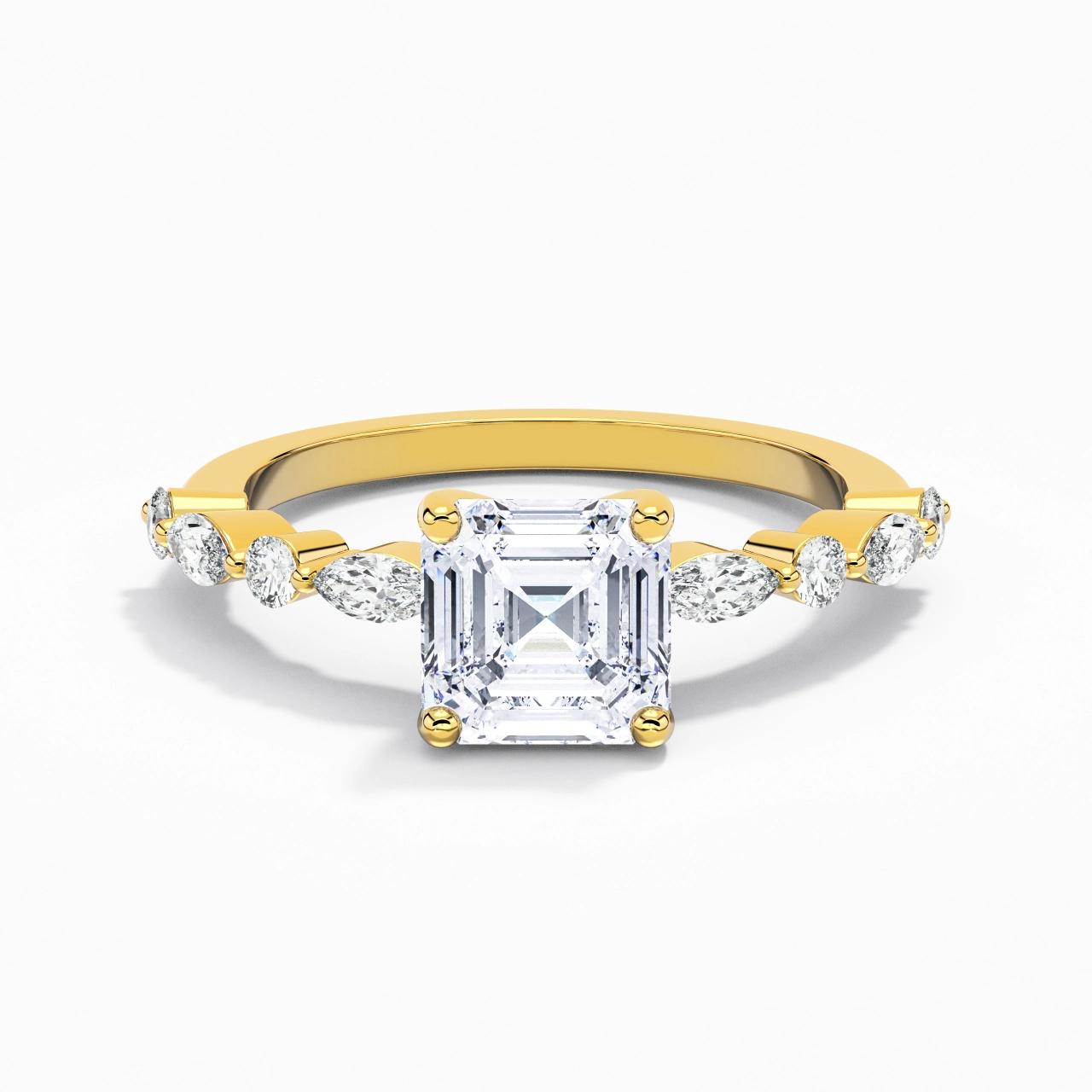 2.00ct Moissanite Bague de fiançailles Argent sterling 925