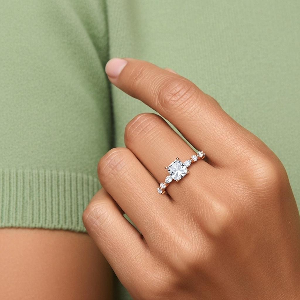 Timeless Cushion 2.00ct Moissanite Engagement Ring