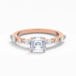 Timeless Asscher 1.50ct Moissanite Engagement Ring