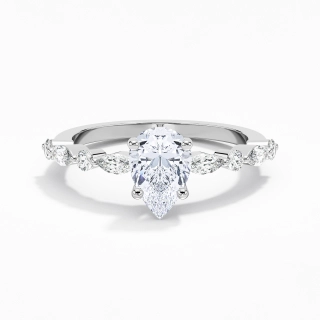 Timeless Pear 1.50ct Moissanite Engagement Ring