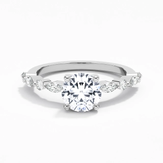 Éternel Rond 1.50ct Moissanite Bague de fiançailles