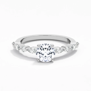 Éternel Rond 1.00ct Moissanite Bague de fiançailles